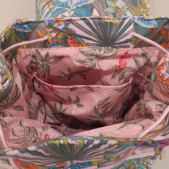 Women Backpack Cotton Roomy Lightweight Rain Forest Canopy Pastel Vera Bradley main image 14